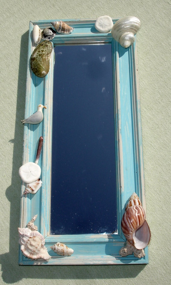 Sea Shell Beach Theme Mirror Shabby Chic Summer Decor