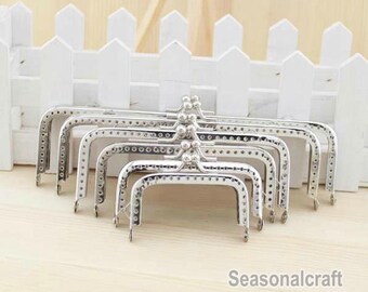 1Pcs Silver Plated Metal Purse Frame for Purse Bag Making (6 size)-1piece T120