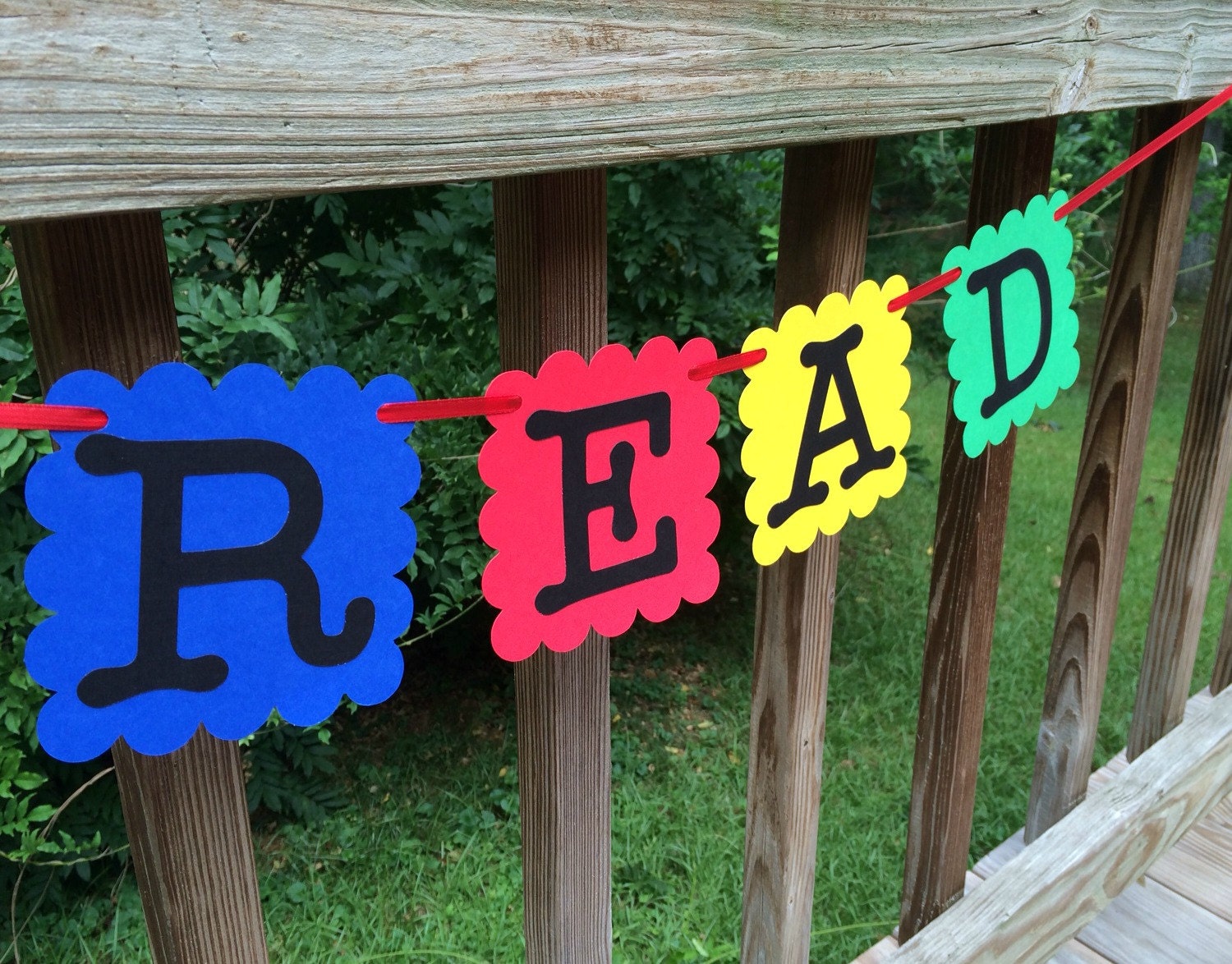 READ Classroom Banner School Library Teacher by EllieMarieDesigns