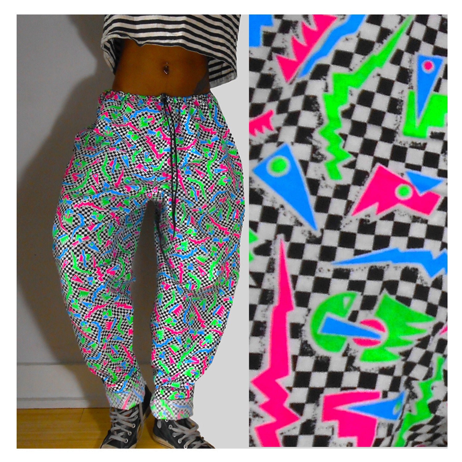 zara neon pants