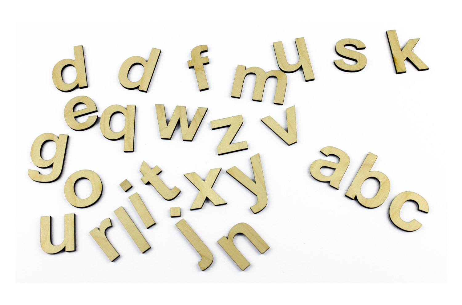Small lowercase 26 Wooden Alphabet Letters / Wall Hanging