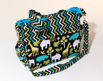 Sewing Pattern Sophie Diaper Bag with zipper and lots of pockets PDF Download PN808