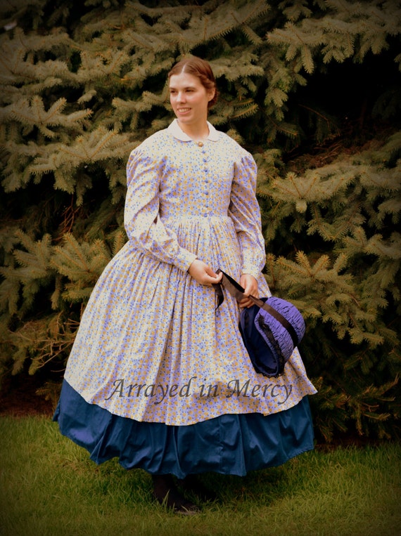 Flora's period dress 1860's civil war reenactment
