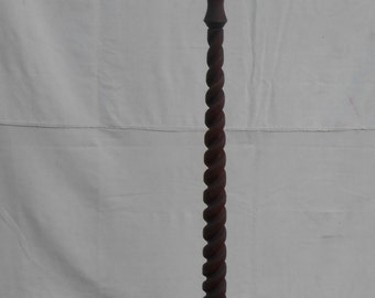 Antique Handmade Floor Lamp Hand Turned with Lathe Barley Twist Design