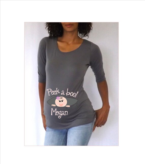 peekaboo maternity shirt