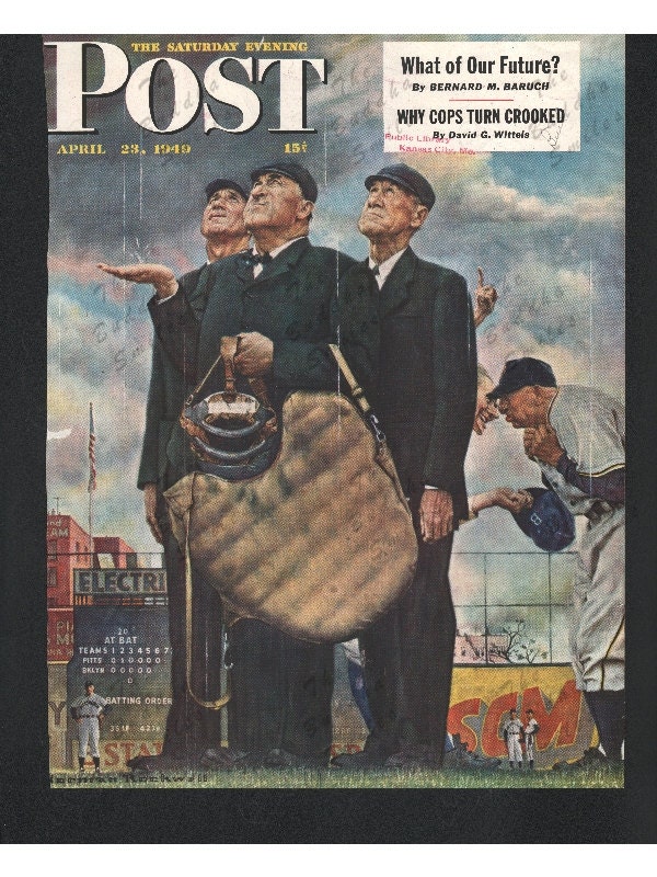 Original Saturday Evening Post magazine cover April 23 1949