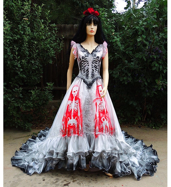 skeleton in wedding dress