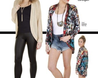 Jalie Cocoon Cardigan - Loose-fit, Open-front - Sewing Pattern #3353 Women & Girls' in 27 Sizes