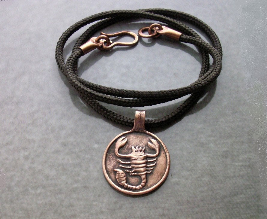 Scorpion necklace for men Scorpion necklace by copperryfields
