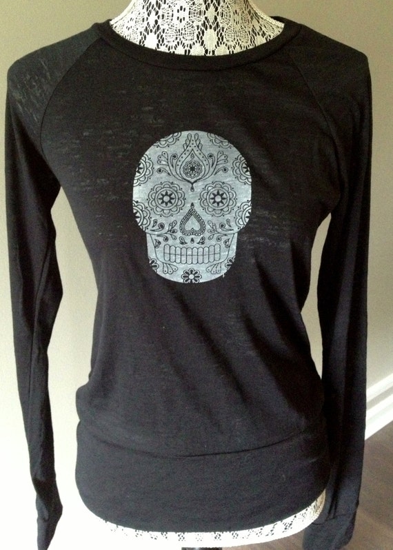 women's sugar skull shirts