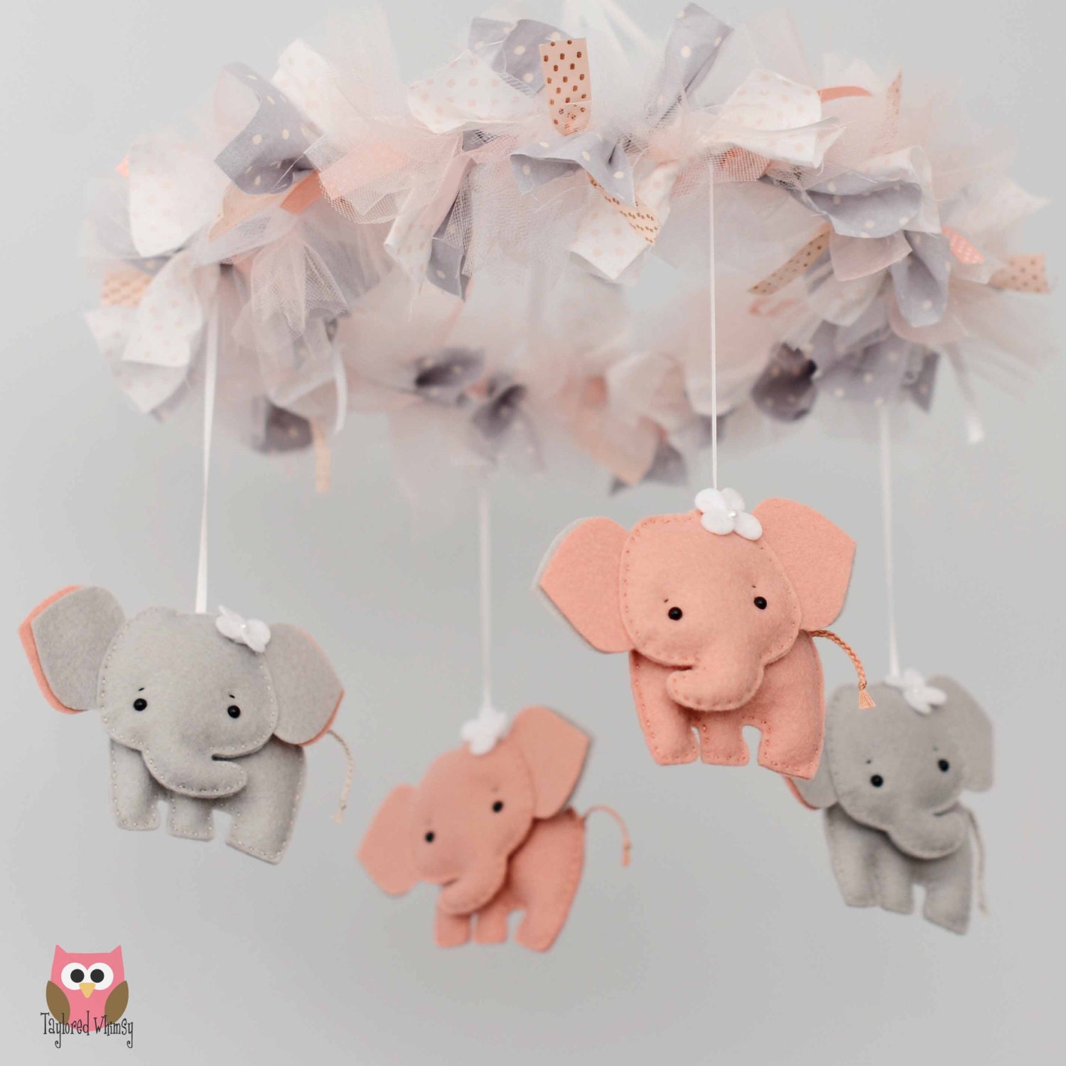 Elephant Mobile Baby Mobile Custom Mobile not ready made