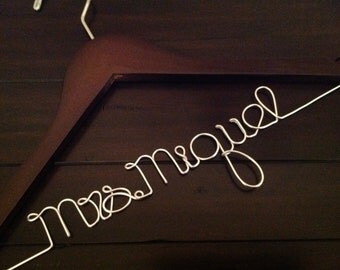 SUPER SALE Wedding Hanger/Personalized Wedding Hanger/Bride Hanger/Hanger/Bride/Name Hanger/Wedding Hanger/Custom Hanger.