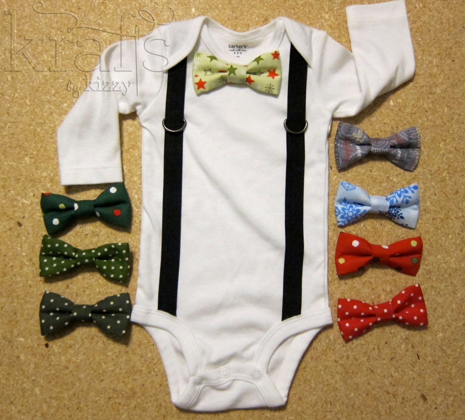 Baby Boy Long-sleeved Suspender Outfit and your choice of 1