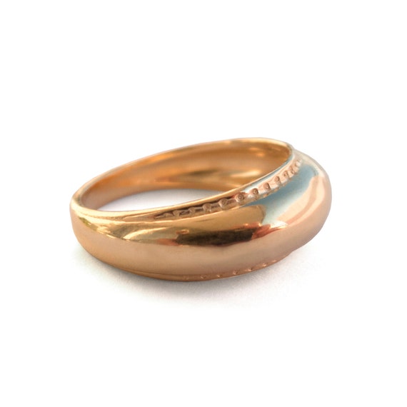 ... 14k Rose gold ring, unisex ring, wedding ring, wedding band, mens ring