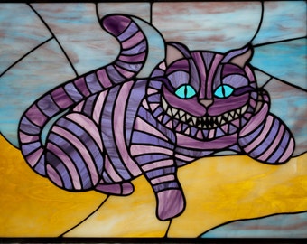 Popular items for cat stained glass on Etsy