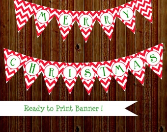 Popular items for red and green banner on Etsy