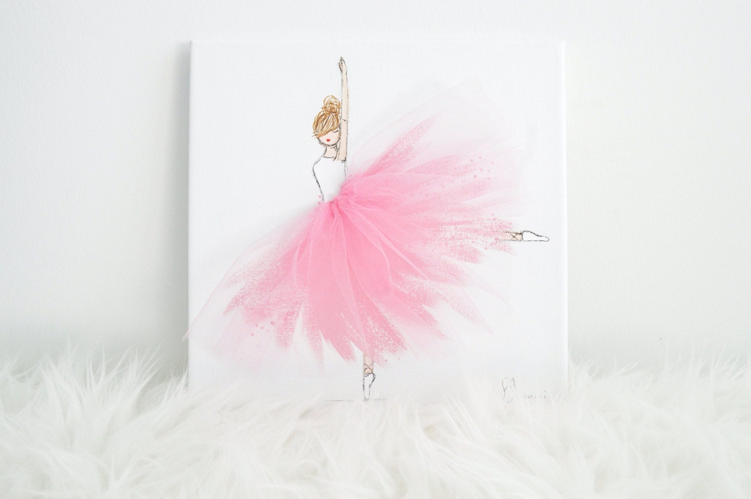 Nursery Decor Nursery Ballerina Art Hand Painted by ShenasiConcept