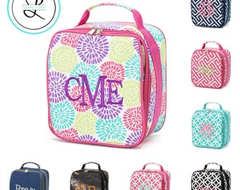 Personalized Lunch Box - Monogrammed Lunch Box - Embroidered Lunch Tote ...