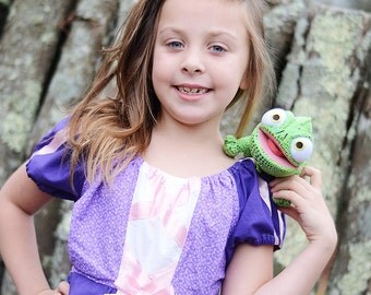 Rapunzel Dress, Rapunzel Costume, Peasant Dress, Princess Play Dress