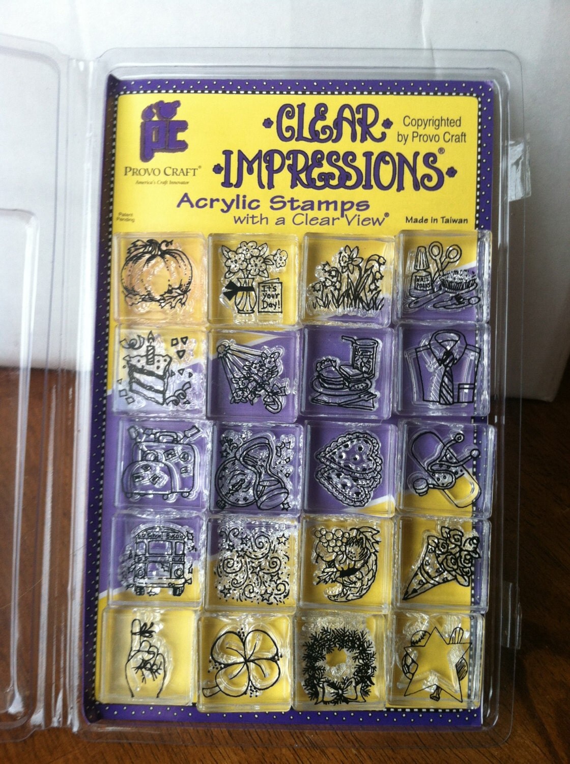 Provo Craft All Occasions Clear Impressions Acrylic Stamps
