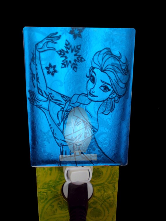 transfer glass design Decor, Elsa Let Frozen Inspired Queen Elsa, Light: it Frozen Go, Night