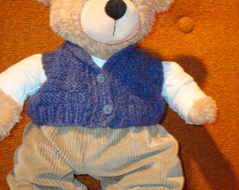 teddy bear with vest