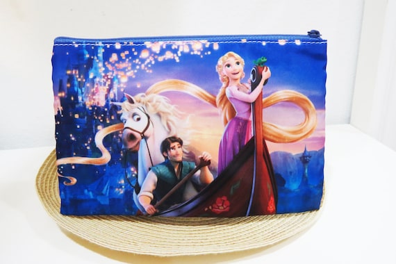 Disney Tangled Zipper Pouch (Wallet, Cosmetic Make Up Bag, Pencil Case, Phone Sleeve, Pouch,  Storage, Coin Purse)