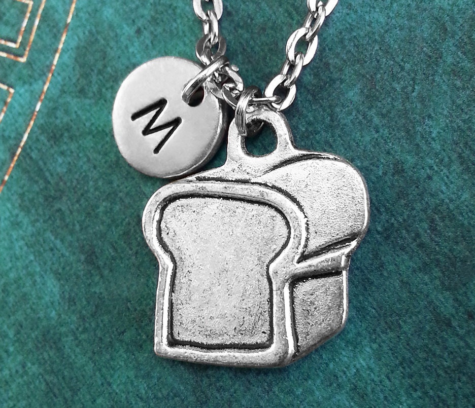Bread Necklace Personalized Necklace Bread Pendant Custom