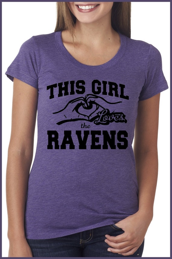 This Girl Loves The Ravens Heart Hands Baltimore By Sassyladeez