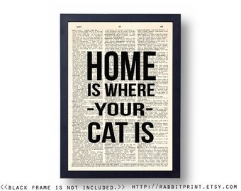 is where involving is   Cat quotes quotes Print, Inspirational your Art Wall inspirational light Home