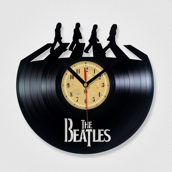 Vinyl Record Clock The Beatles Abbey road. by TheVinylClocks