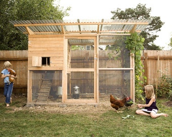 The Garden Coop Walk-In Chicken Coop Plan eBook (PDF), Instant 