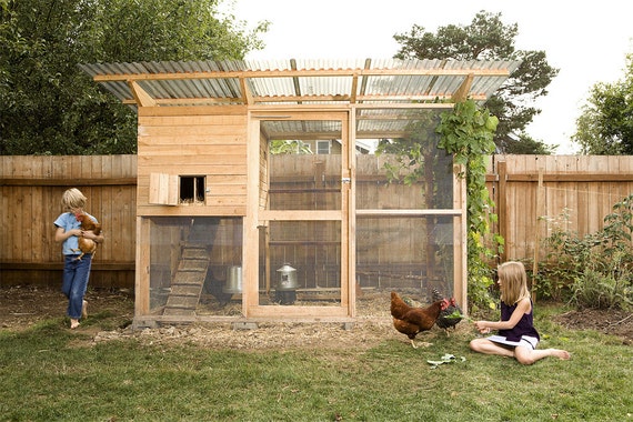 The Garden Coop Walk-In Chicken Coop Plan eBook PDF Instant