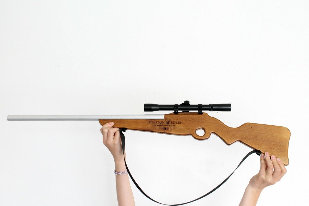 ROLSTON RIFLE // Wooden Toy Rifle with real scope