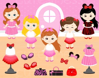 Minnie Mouse tutu Clipart, Minnie Mouse Birthday Clipart, Mickey Mouse Clipart