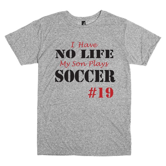 Funny Personalized Soccer Mom Shirt in Gray. by PinkPigPrinting