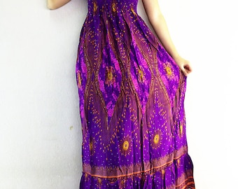 Thai Women Maxi Dress Gypsy Dress Boho Dress Hippie Dress