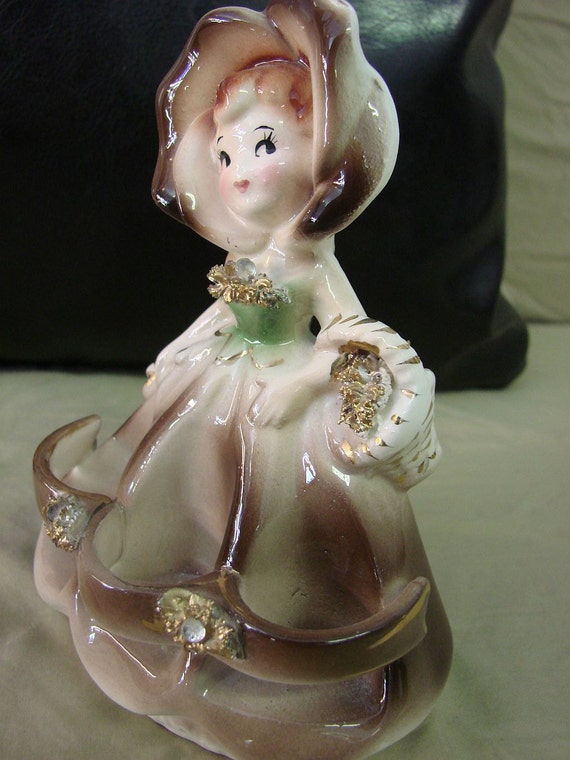 Vintage ENESCO LIPSTICK Holder Figurine Enesco by oldwestantiques