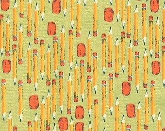 Heather Ross - Munki Munki Fabric - Pencils - OOP Out Of Print - Very Hard To Find