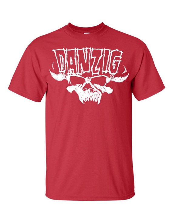 Danzig Red T Shirt by THEROCKHOUSEDESIGN on Etsy