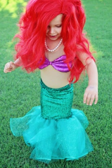 FULL Little Mermaid (Ariel) Halloween Costume TOP and SKIRT - Sizes 5 ...