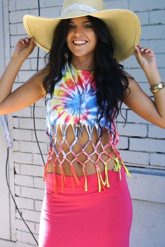 tie dye surfer t shirt tee top recycled upcycled by christmas tree skirt measurements