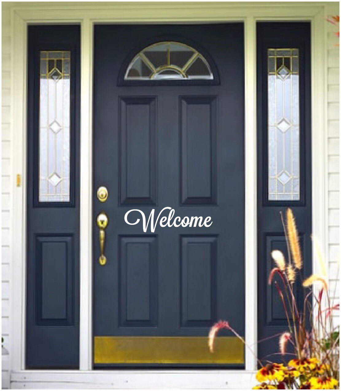 Welcome Front Door Vinyl Lettering Viny Decal Welcome Front Door Vinyl Lettering Viny Decal Sticker Outdoor Stickers Home Decals From Stoneeffectsmd On
