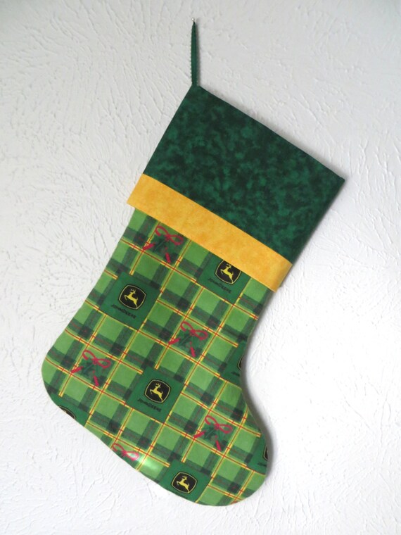 John Deere Christmas Stocking by ThreadBasket on Etsy