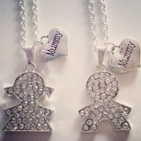 Necklace for mothers baby boy or baby girl pendant with