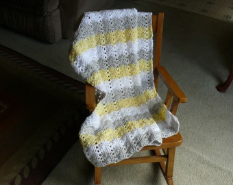 3 Skein Crochet Baby Afghan PATTERN Instant Download
