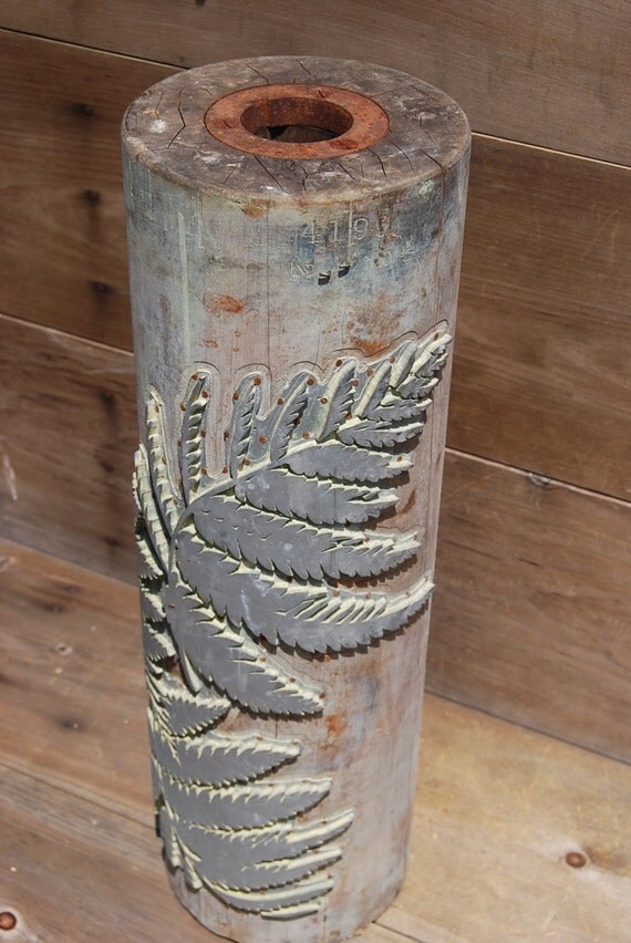 Antique Wallpaper Stamp Roller by Psychedelphia on Etsy