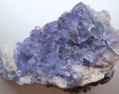 Aqua Blue Fluorite Crystal Cluster with Purple Phantoms New Mexico* Healing Stone Sedona Vortex Super-Moon Reiki Infused
