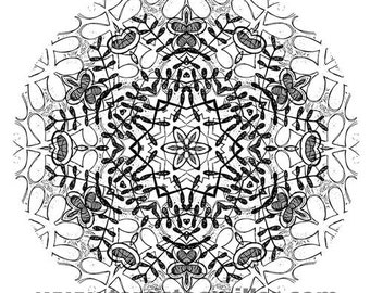 Thermofax Screen - Mandala 1