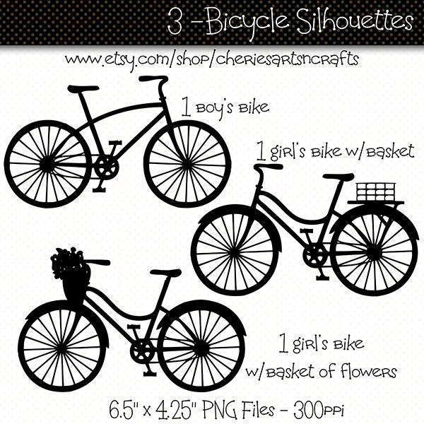 bicycle clip art silhouette - photo #23